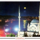 Dolmabahçe Mosque and Bosphorus by night