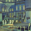 Interior of the Blue Mosque