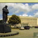 The People's Square, the monument to Taras Shevchenko, the b