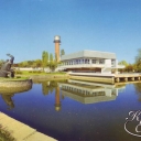 Saki. Mineral Water Pumproom and Brontosaurus sculpture