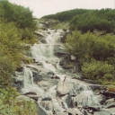 Prut waterfall at the foot of Hoverla mountain