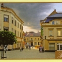 At the corner of Korzo and Voloshin, the city center.