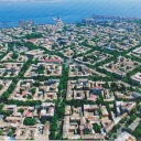 Odessa.Odessa panorama from the bird's eye view