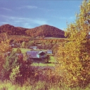Chereshenka village. Autumn in the Carpathians