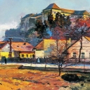 The picture of Joseph Bokshay Uzhgorod Castle