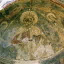 Paintings of the 14th century to the altar of the church.2