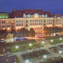 Chernivtsi at night. Medical University