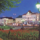 Chernivtsi at night. Central square