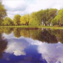 Kuznetsovsk. River Styr in Spring