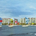 Yachts in the Southern Bug river