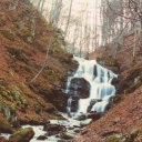 Shepit waterfall. Pylypets' village