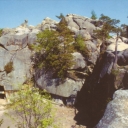 Bubnysche village. Dovbush rocks
