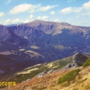 Chornohora range. View on Mt.Menchil from  Vukhatyj Kamin'
