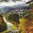 Yaremche. View on Prut river