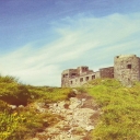 Chornohora range. Mount Pip Ivan, 2022 m. Ruins of Observato