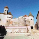 Mukachevo castle Palanoc-The courtyard of the castle average