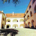Mukachevo castle Palanoc-The courtyard of the castle top