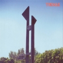 Tokmak. Monument for jubilee of diesel engine plant