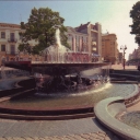 Ivano-Frankivsk. Vichevyi square. Fountain