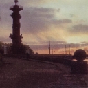 Leningrad. Vasilyevsky Island Point. White nights