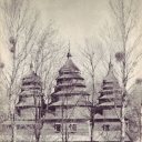 Lviv. Wooden church from Kryvki village