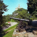 Chernihiv. Old cannons on the Wall