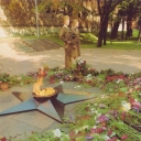 Smolensk. Eternal flame in park of Memory of Heroes