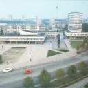 Vilnius. Shopping center in the new residential area Lazdina