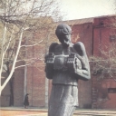 Tbilisi. Nico Pirosmanashvili Monument in the park at the su