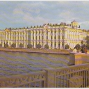 Leningrad. The Hermitage ( formerly the Winter Palace)
