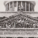 Leningrad. St. Isaac's Cathedral. Pediment  east  portico