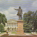 Leningrad. Monument to Alexander Pushkin in Arts Square
