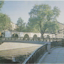 Leningrad. Bank Foot-Bridge on the Griboyedov Canal