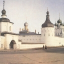 Rostov. Part of the Kremlin walls to the church St. John the