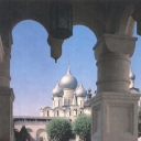 Rostov. View from the Red Chamber at the Cathedral of the As