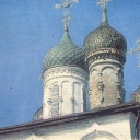 Gorokhovets. Domes of the cathedral of the Epiphany