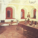 Gorokhovets. Interior of the red chamber in Sapozhnikov's ho