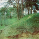 Zvenigorod.  Zvenogorod's old earthen walls