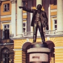 Leningrad. Monument to Lenin in front of Finland Station