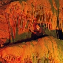 Novoafonskaya cave. Theatral box