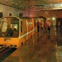 Novoafonskaya cave. Electric train 
