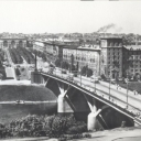 Vitebsk. View of the street Kirov and the station square