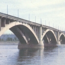 Krasnoyarsk. The bridge over the Yenisei