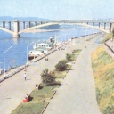 Krasnoyarsk. The embankment of Yenisei