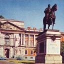 Leningrad. Monument to Peter I in front of Engeeniring Castl