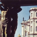 Leningrad. Portico of New Hermitage