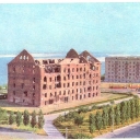 Volgograd. Monument of war - ruins of the mill