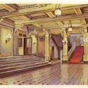 The lobby of the theater