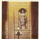 Under the columns of the Bolshoi Theatre