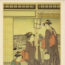 Torii Kiyonaga--On the Verandah